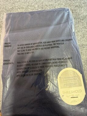 Threshold Performance Plus Bath Mat in Navy Blue